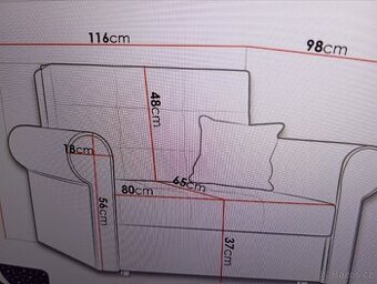 Rozkládací křeslo dva měsíce použité málo .