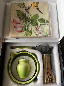 Matcha tea set - kompletní sada, zelená