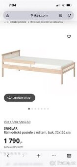 Dětská postýlka ikea