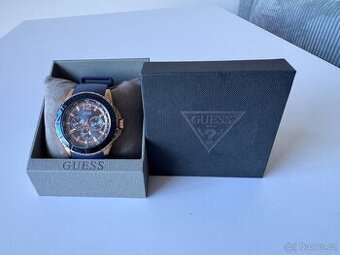 Pánské hodinky Guess Rigor Modro-zlaté