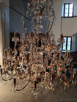 Prodám unikátní zámecký lustr, Lustry Bronze d'Art Français