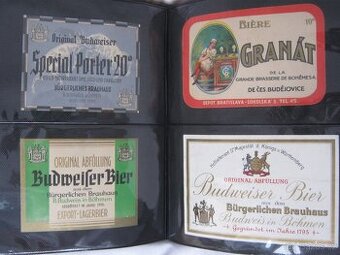 prodám staré pivní etikety Samson Budvar České Budějovice