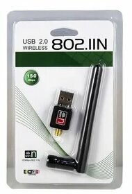 USB Wireless LAN 802.11n adaptér, odnímatelná anténa, USB2.0 - 1