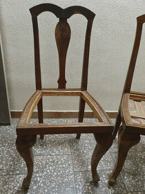 Starožitné židle určené  k nátěru,rekonstrukci
