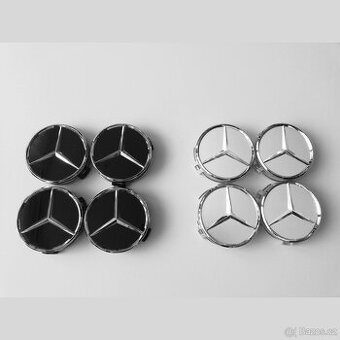 MERCEDES-BENZ - krytky do středů alu. kol - 75mm