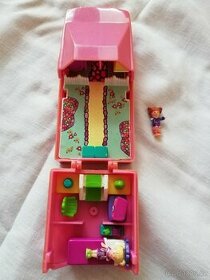 Sada - mini Polly Pocket rozkládací domeček s panenkami - 1