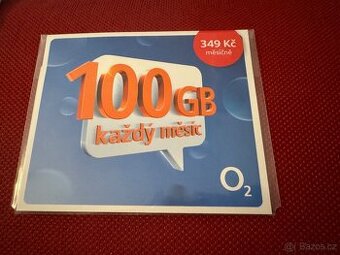 O2 Datamanie 100gb nová nerozbalená