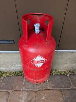 Plná, zaplombovaná propan-butanová PB láhev 10 kg
