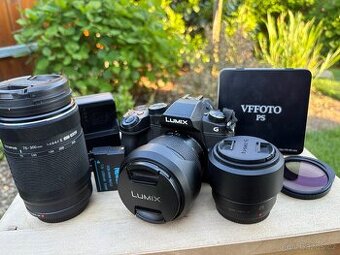 Panasonic Lumix G80 + 3 objektivy a příslušenství