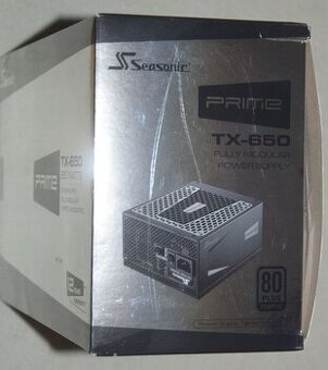 SEASONIC zdroj 650W PRIME TX-650,80+ TITANIUM, NOVÝ