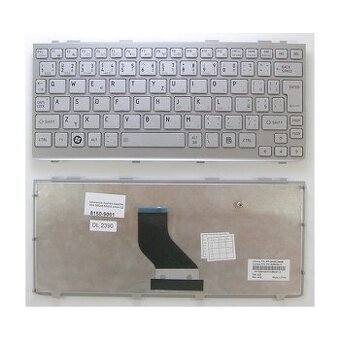 česká klávesnice Toshiba Satellite Mini NB200 NB205 stříbrná