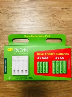 Nabíječka baterií GP Eco E411 + 8x baterie GP