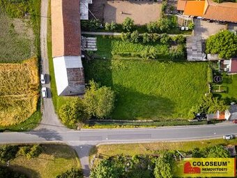 Biskupice, stavební parcela,1.853 m2, stavební projekt, sítě