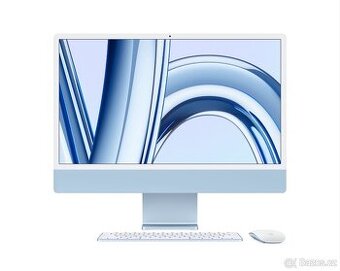 Nový nevybalený iMac 24” M3 CZ modrý, plná záruka, DPH