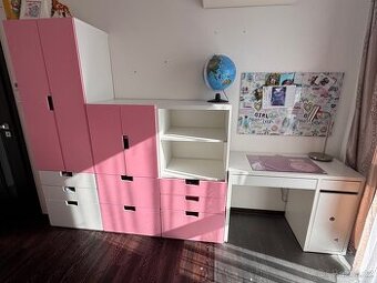 IKEA Stuva růžovo bílá dětský pokoj