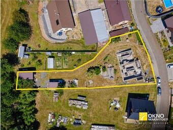 Pozemek se započatou stavbou
