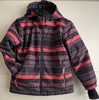 Dívčí lyžařská bunda, vel.122/128