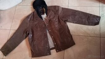 Kožená sportovní bunda zn. Le Frog, vel. XL