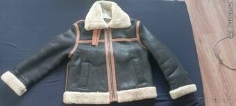 Kožená pánská bunda pilotka Diesel