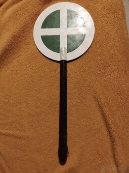 Železniční ruční návěstidlo – posunový terč, originál