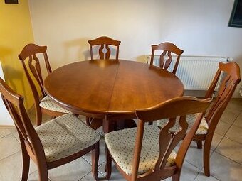 Jídelní souprava - stůl a 6 židlí