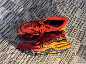 Běžecké boty HOKA Wide Speedgoat 5 ohnivě červená žlutá