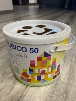 Dřevěné kostky KUBICO 50 ks