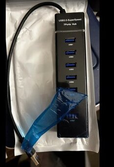 USB 3.0 SuperSpeed HUB – 7 portů (nový, nepoužitý) - 1