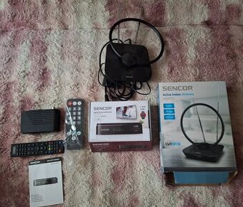 Nové Sencor SDA-102 anténa DVB-T2/T a Set-top box Sencor