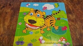 Dřevěné puzzle pro malé děti - 1