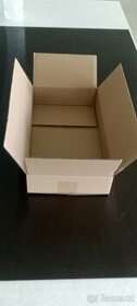 Krabice z hnědé třívrstvé lepenky, 335x198x65mm, nové - 1