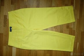 Žluté dámské capri kalhoty vel.40 - 1