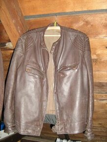Kožený kabát  a bunda - velikost L - 1