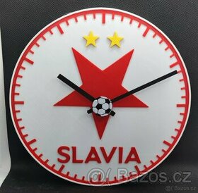 Prodám nové hodiny SK Slavia Praha - nové logo. - 1
