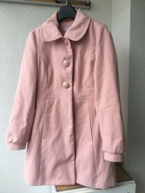 Růžový kabátek a zimní fialový kabát Orsay vel. 36
