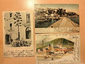 Tři staré dopisnice Rakousko 1910 - 1912