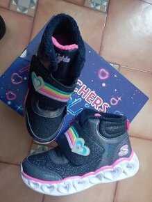 Kotníkové svítící boty Skechers -33,5- 35-35,5