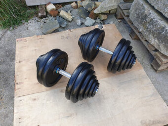 FIXní činky 2x60kg za 7490,- - 1