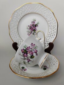 Vynikající porcelánové čajové trio Schumann Bavaria