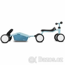 PUKY ® Odrážedlo Pukylino® + Vozík za odrážedlo TRAILY retro