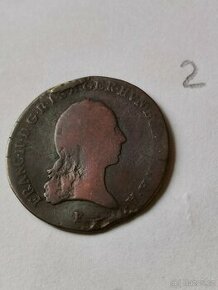 3 krejcar 1801 - mincovna F - vzácný