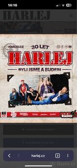 2 Vstupenky na harlej, Brno 22.11