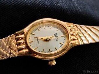Elegantní dámské hodinky zlatá Quartz 22g