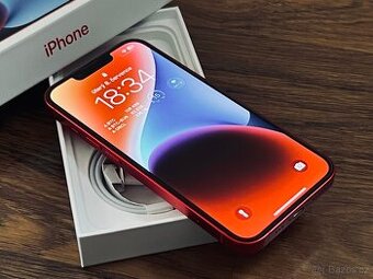  Apple iPhone 14 Red 128 GB, top stav, bat. 98%