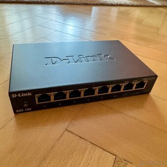 D-Link DGS-108, 8x Gigabit LAN, kovový, unmanaged switch