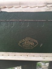 2 retro kufříky - zelený, oranžový