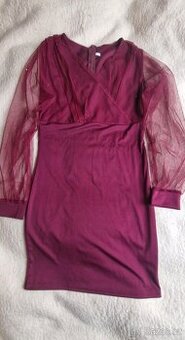 NÁDHERNÉ SPOLEČENSKÉ ŠATY, VEL. L, NOVÉ, PC 1499, -