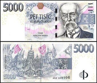 Česká republika - 5000 Korun bankovka, 2023, UNC
