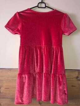 Vánoční šatičky třpytivé vel. 134