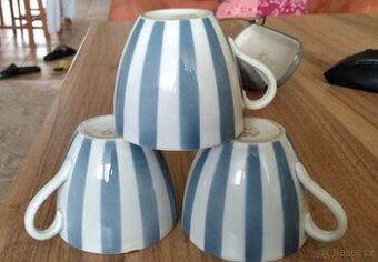 Ditmar Urbach retro šálky, hrnek proužek, pyžamo